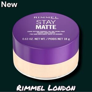 NEW Rimmel London Stay Matte Loose Setting Powder - Transparent (0.63 oz / 18g)